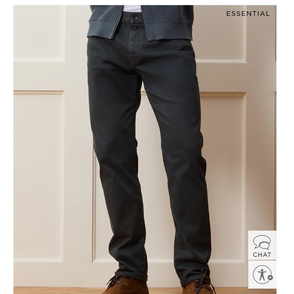 Todd Snyder Men's Slim Fit 5-Pocket Garment Dyed Pants Nightwatch- 28/32
